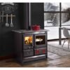 Cuisinière à bois Rosa L 5.0 Steel – Nean 9.5kW
