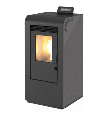 Pack poêle à granulés Giulia Evo + Kit d’installation sortie arrière 6kW (noir)