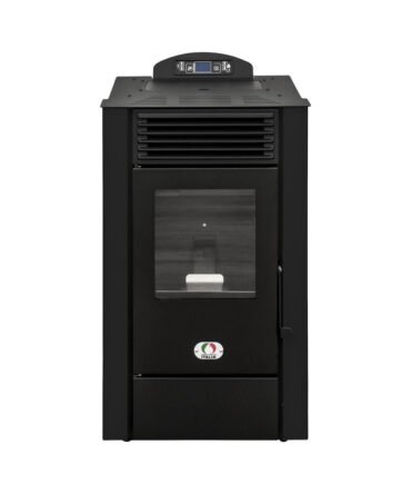 Poêle à granulés en prise d’air directe carré Alaska 9 Kw