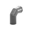 Coude fixe 90° avec porte de visite pour poêles à granules de bois pellets ø 100mm.