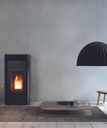Poêle à granulés étanche CAMELIA AIR METAL RED 8Kw