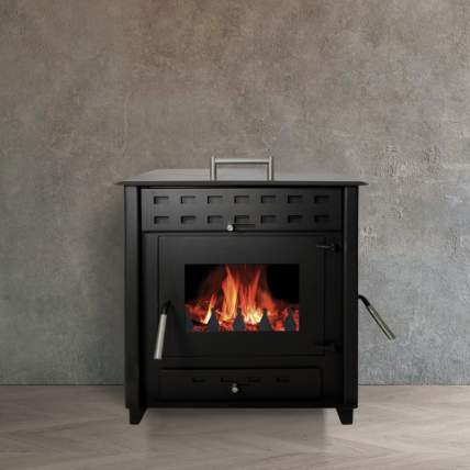 INTERSTOVES – Poêle À BOIS HUGO 9 | BÛCHES 50CM – Noir
