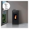 PACK Poêle à granules étanche + Kit ventouse – INTERSTOVES Marina Concentrique 11 kW