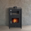 INTERSTOVES – Poêle à bois avec four Rosa 10 | Bûches 50cm – Noir