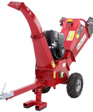 Broyeur de branches thermique GeoTech PCS 155 BSE moteur essence 14 CV, dém. électrique