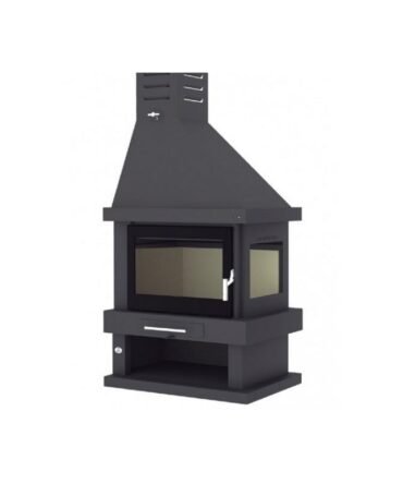 Cheminée à bois d’angle – FIREMATIC Alabama 10.5 kW