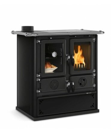 Cuisinière à bois Rosetta Sinistra BII Steel 9kW
