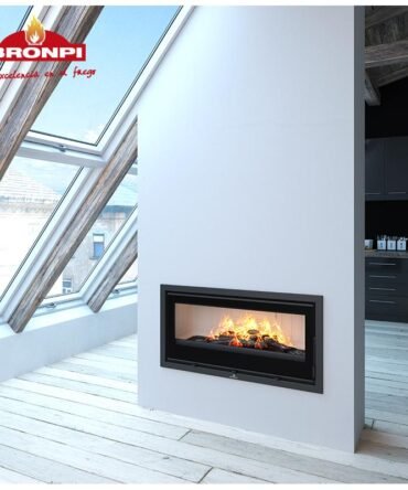 Insert à bois canalisable raccordable – BRONPI Cairo 90 13 kW
