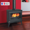 Pack poêle à bois Cube Godin Sortie dessus 8kW
