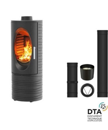 Pack poêle à bois Talisman Godin Sortie dessus 7kW