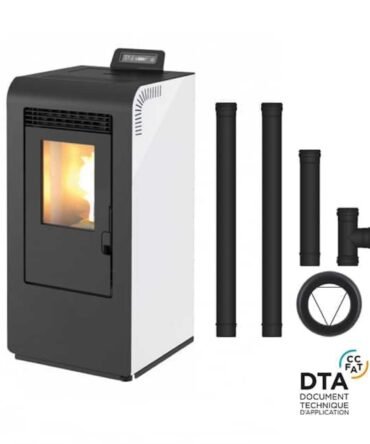 Pack poêle à granulés Baggia Evo + Kit d’installation sortie dessus 10kW