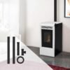 Pack poêle à granulés canalisable Vulcano + Kit d’installation sortie arrière 15kW