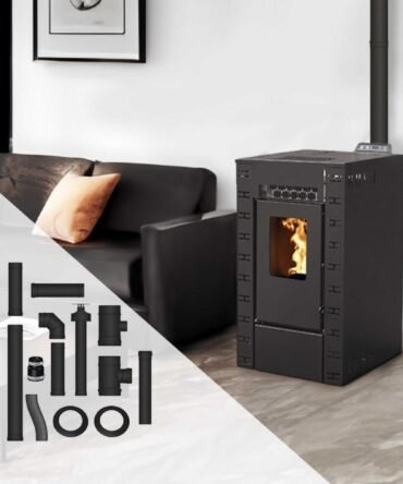 Pack poêle à granulés étanche Diva + Kit d’installation ventouse 8kW