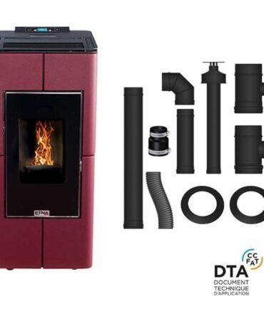 Pack poêle à granulés étanche canalisable Tendenza + Kit d’installation ventouse 10kW