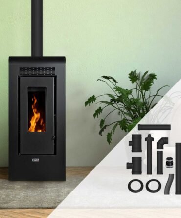 Pack Poêle à granulés étanche Vulcano + Kit d’installation ventouse 12kW