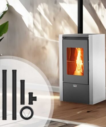 Pack poêle à granulés Mignon + Kit d’installation sortie arrière 6kW
