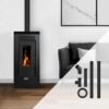 Pack poêle à granulés Vulcano SMS Sortie Dessus – Pack complet Bofill 12kW
