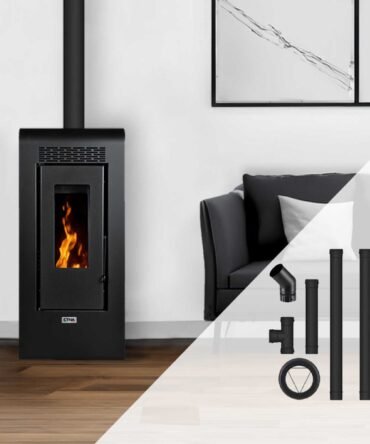Pack poêle à granulés Vulcano SMS Sortie Dessus – Pack complet Bofill 12kW