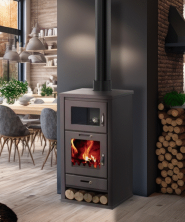 Poêle à bois avec four – BELLEZA DELUXE F – 11kW