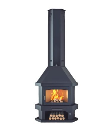 Poêle à bois cheminée d’angle – FIREMATIC Arizona 10 à 13 kW