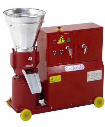 Machine à pellet monophasé 3 CV GeoTech – fabrication de pellets pour le chauffage